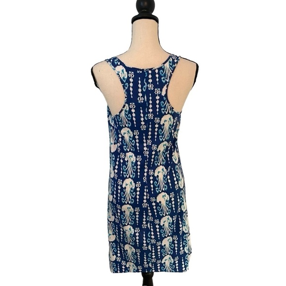 Lilly Pulitzer Melle Dress Indigo Get in Line Size XS Navy - Picture 5 of 12